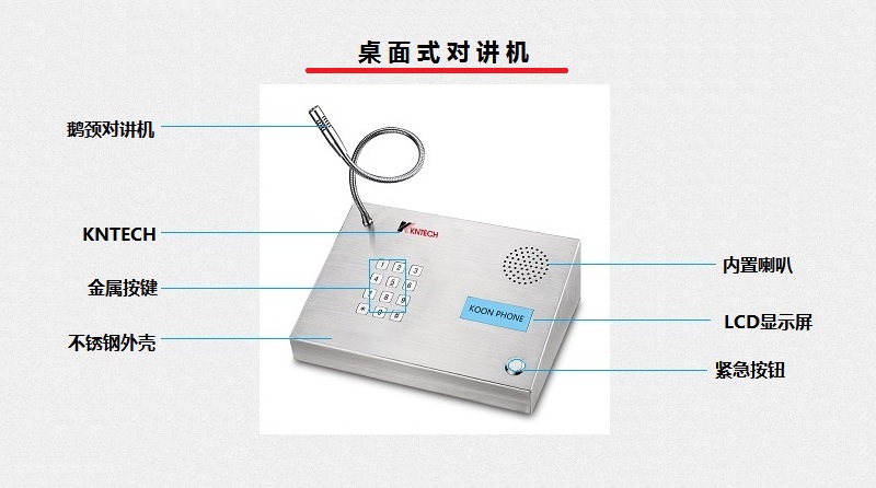 桌麵式對講機電話